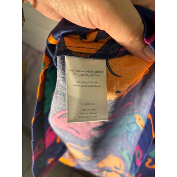 Modcloth Just Swinging By Fit & Flare Dress Size 14 Blue Monkey Print  Womens Su - Picture 6 of 8